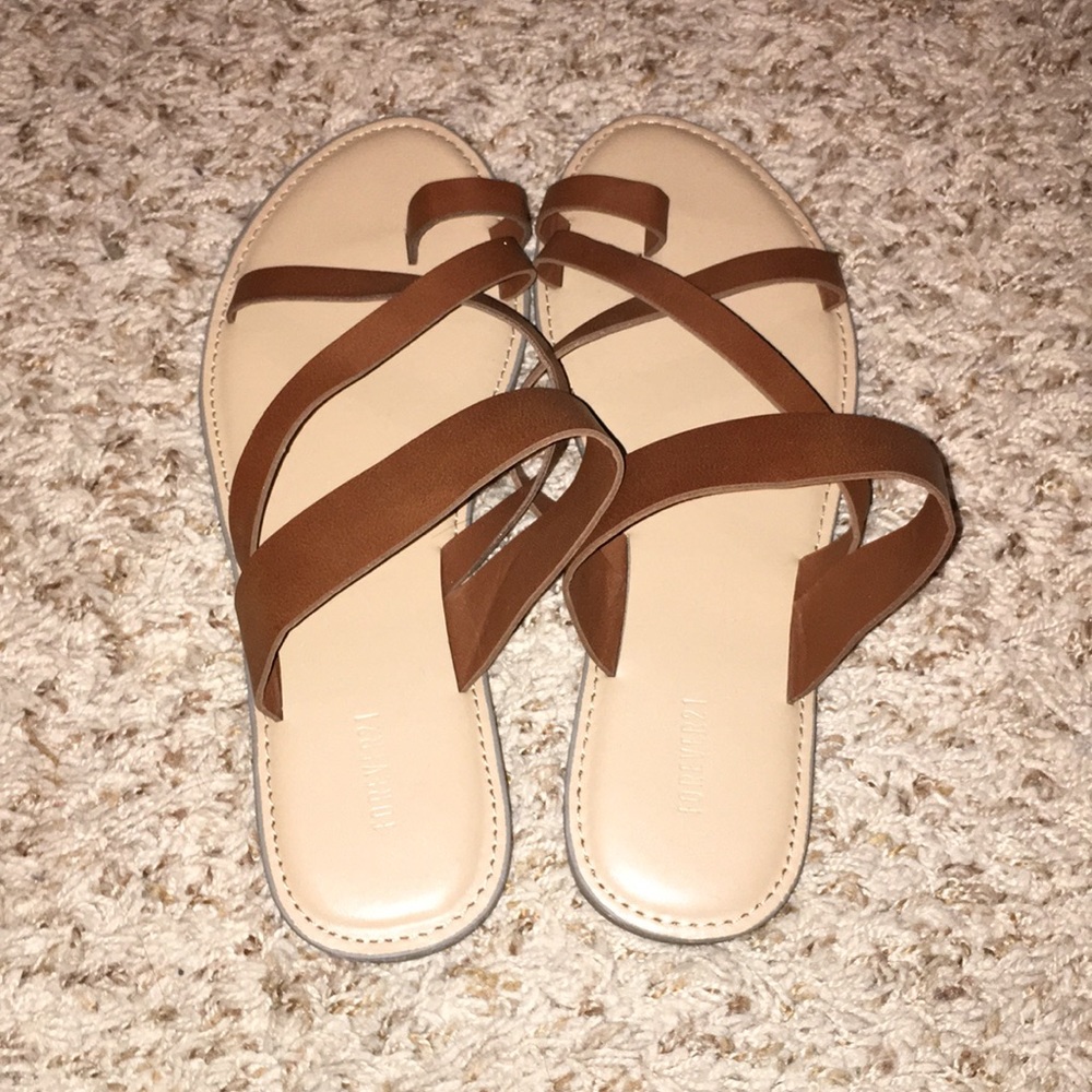 brown and tan sandals!!